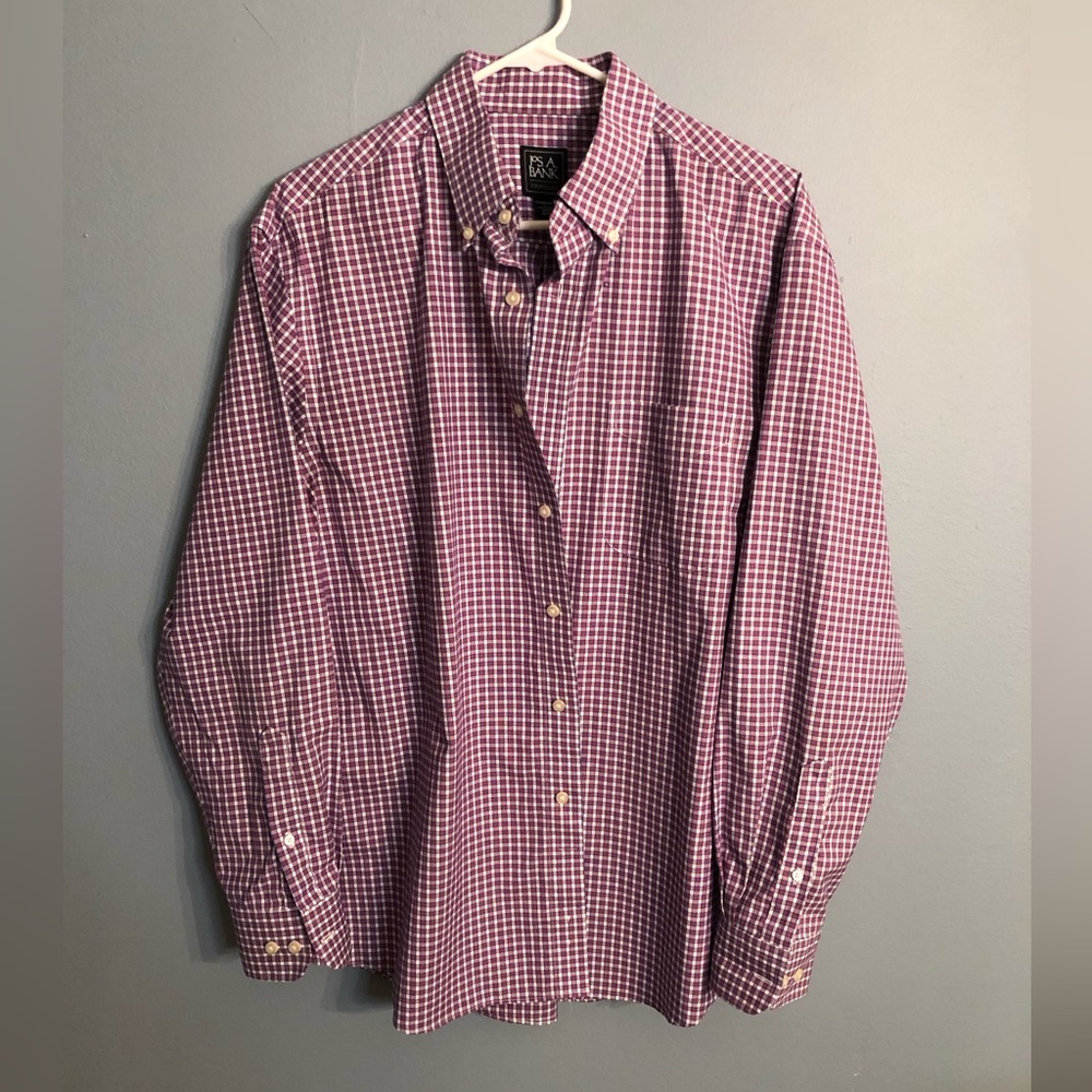 Red White & Blue Jos A Bank Large Button down